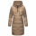 Marikoo Yuikoo lange Damen Winterjacke B941 Taupe Grey Größe S - Gr. 36