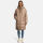 Marikoo Yuikoo lange Damen Winterjacke B941 Taupe Grey-Größe M - Gr. 38