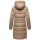 Marikoo Yuikoo lange Damen Winterjacke B941 Taupe Grey-Größe M - Gr. 38
