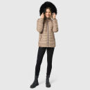 Navahoo Umay Princess Damen Winter Steppjacke mit Fellkragen 900 Taupe Größe XXXL - Gr. 46