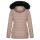 Navahoo Umay Princess Damen Winter Steppjacke mit Fellkragen 900 Taupe Größe XXXL - Gr. 46