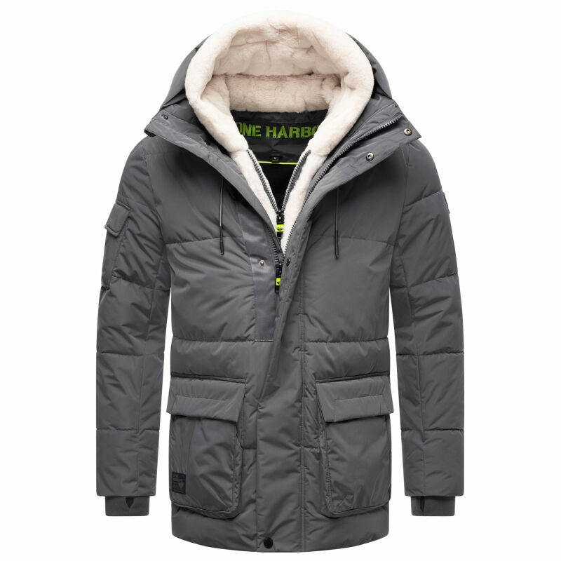 Stone Harbour Lauroo XX Herren Winterjacke B762 Anthrazit Größe M - Gr. M