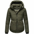 Navahoo Lachperle Damen Winterjacke N004 Dark Olive Größe M - Gr. 38