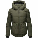 Navahoo Lachperle Damen Winterjacke N004 Dark Olive Größe M - Gr. 38