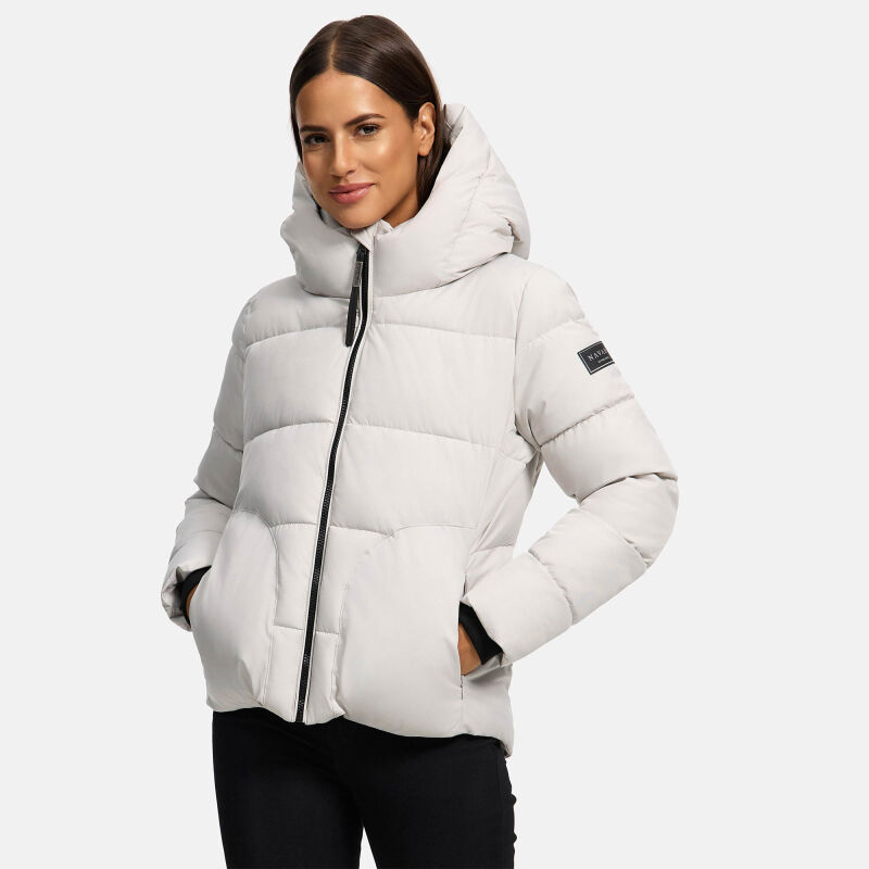 Navahoo Lachperle Damen Winterjacke N004 Light Grey Größe S - Gr. 36