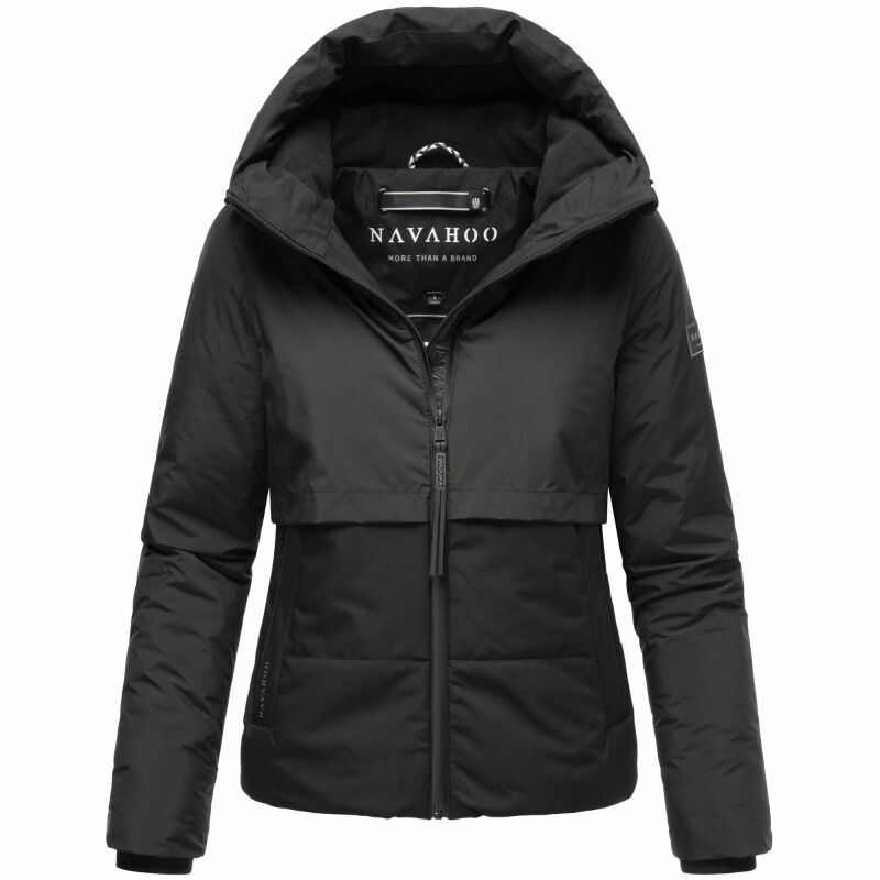 Navahoo Liebesküken XIV Damen Winterjacke N006 Schwarz Größe XS - Gr. 34