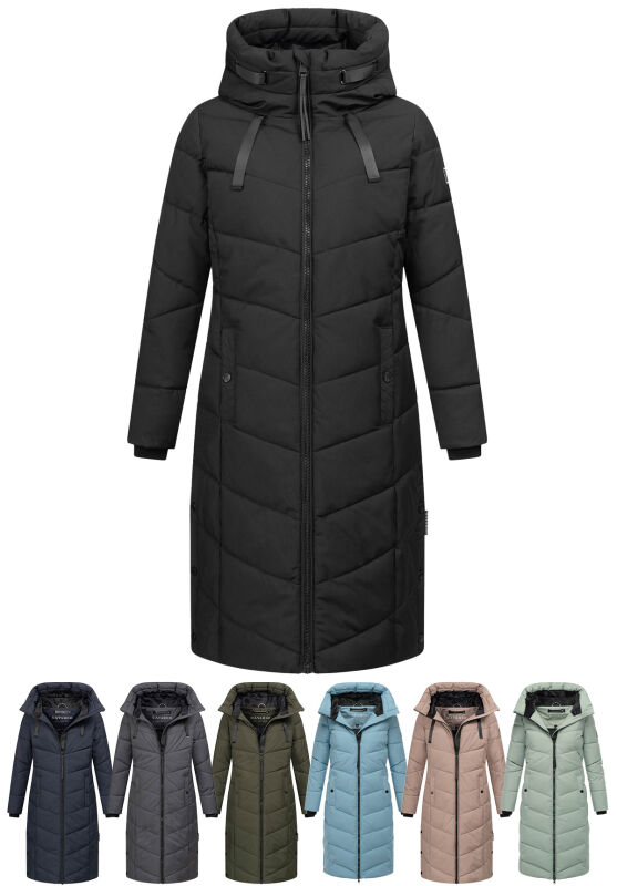 Navahoo Winterjacke Damen Webpelz Steppjacke Winterjacke Mit - Main Image