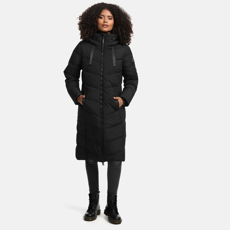 Navahoo Schmatzibaer XIV Damen Winterjacke N009 Schwarz Größe XXL - Gr. 44