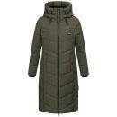 Navahoo Schmatzibaer XIV Damen Winterjacke N009 Olive Größe XS - Gr. 34