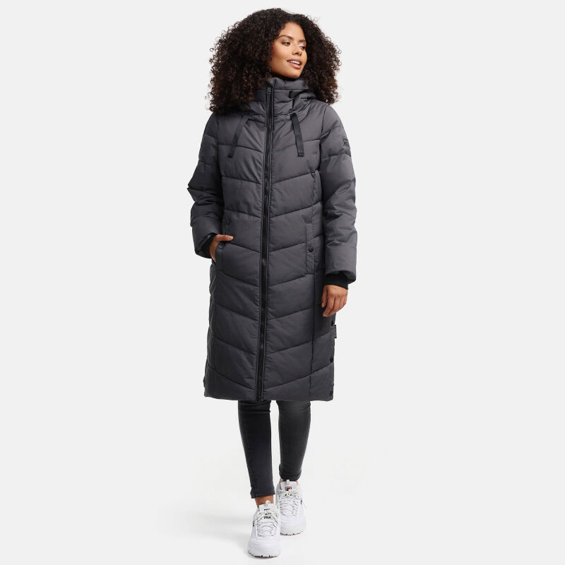 Navahoo Schmatzibaer XIV Damen Winterjacke N009 Anthrazit Größe S - Gr. 36