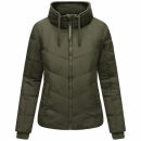 Navahoo Liebesfee Damen Winterjacke N014 Dark Olive Größe L - Gr. 40