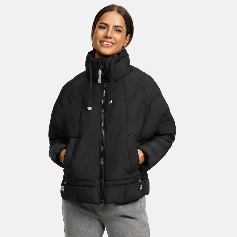 Navahoo Luftzauber Damen Winterjacke N015 Schwarz Größe XS - Gr. 34