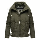 Navahoo Luftzauber Damen Winterjacke N015 Dark Olive Größe XS - Gr. 34