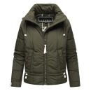 Navahoo Luftzauber Damen Winterjacke N015 Dark Olive Größe XXL - Gr. 44