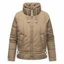 Navahoo Luftzauber Damen Winterjacke N015 Stone Brown Größe XS - Gr. 34