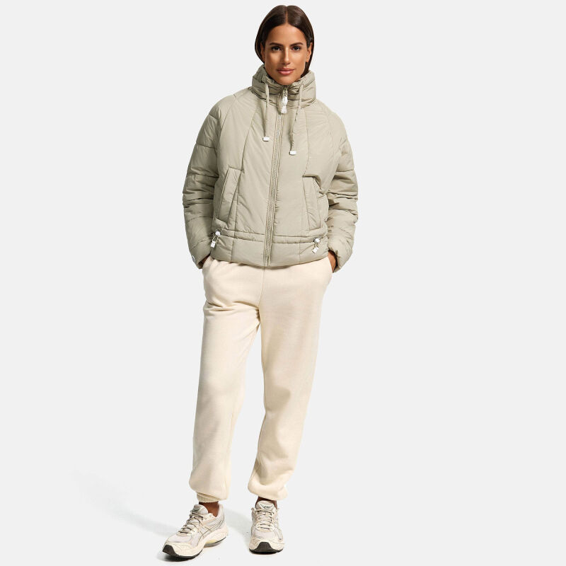 Navahoo Luftzauber Damen Winterjacke N015 Pebble Grey Größe XL - Gr. 42