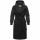 Marikoo Tjadee Damen Winter Wickelmantel N016 Schwarz-Größe M - Gr. 38
