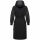 Marikoo Tjadee Damen Winter Wickelmantel N016 Schwarz-Größe XL - Gr. 42