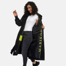 Marikoo Tjadee Damen Winter Wickelmantel N016 Schwarz-Größe XXL - Gr. 44