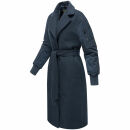 Marikoo Tjadee Damen Winter Wickelmantel N016 Navy-Größe S - Gr. 36