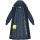 Marikoo Tjadee Damen Winter Wickelmantel N016 Navy-Größe S - Gr. 36