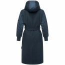 Marikoo Tjadee Damen Winter Wickelmantel N016 Navy-Größe M - Gr. 38