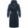 Marikoo Tjadee Damen Winter Wickelmantel N016 Navy-Größe M - Gr. 38