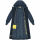 Marikoo Tjadee Damen Winter Wickelmantel N016 Navy-Größe M - Gr. 38
