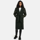 Marikoo Tjadee Damen Winter Wickelmantel N016 Dark Olive-Größe XS - Gr. 34
