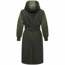 Marikoo Tjadee Damen Winter Wickelmantel N016 Dark Olive-Größe XS - Gr. 34