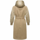 Marikoo Tjadee Damen Winter Wickelmantel N016 Sand Beige-Größe M - Gr. 38