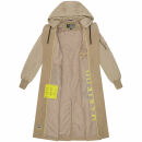 Marikoo Tjadee Damen Winter Wickelmantel N016 Sand Beige-Größe M - Gr. 38