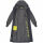 Marikoo Tjadee Damen Winter Wickelmantel N016 Anthrazit-Größe S - Gr. 36