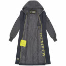 Marikoo Tjadee Damen Winter Wickelmantel N016 Anthrazit-Größe M - Gr. 38