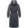 Marikoo Tjadee Damen Winter Wickelmantel N016 Anthrazit-Größe M - Gr. 38