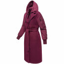 Marikoo Tjadee Damen Winter Wickelmantel N016 Wine-Größe S - Gr. 36