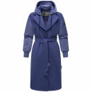 Marikoo Tjadee Damen Winter Wickelmantel N016 Blue Violet-Größe M - Gr. 38
