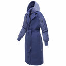 Marikoo Tjadee Damen Winter Wickelmantel N016 Blue Violet-Größe M - Gr. 38