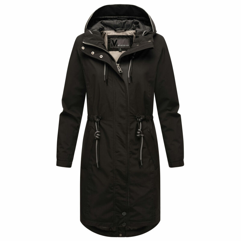 Marikoo Megumii Damen Übergangsjacke N017 Schwarz Größe XS - Gr. 34
