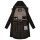 Marikoo Megumii Damen Übergangsjacke N017 Schwarz Größe XXL - Gr. 44