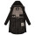 Marikoo Megumii Damen Übergangsjacke N017 Schwarz Größe XXXXXL - Gr. 50