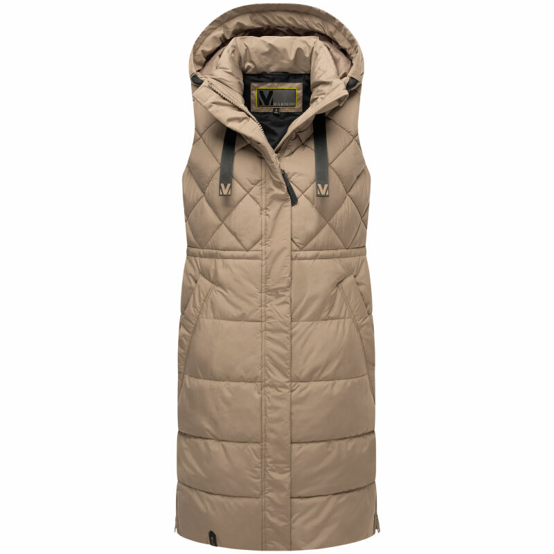 Marikoo Narikaa Damen Winterweste N018 Taupe Grey Größe XS - Gr. 34