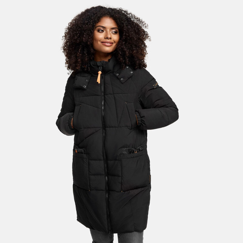 Navahoo BliblablubbDamen Winterjacke N021 Schwarz Größe XXXXL - Gr. 48