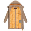 Navahoo BliblablubbDamen Winterjacke N021 Taupe Grey Größe XS - Gr. 34