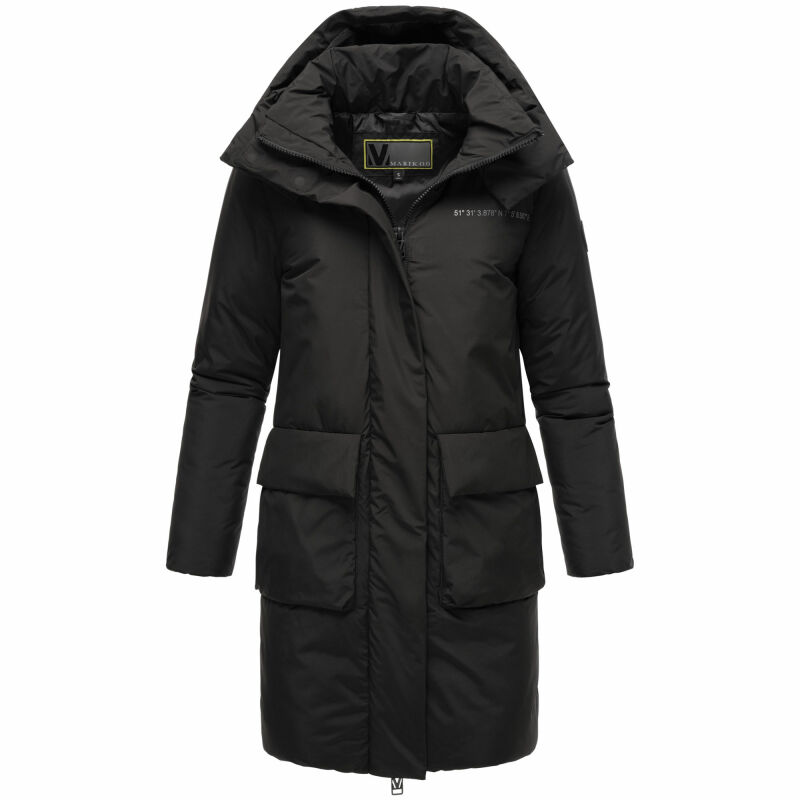Marikoo Nanami Damen Winterjacke N023 Schwarz Größe S - Gr. 36