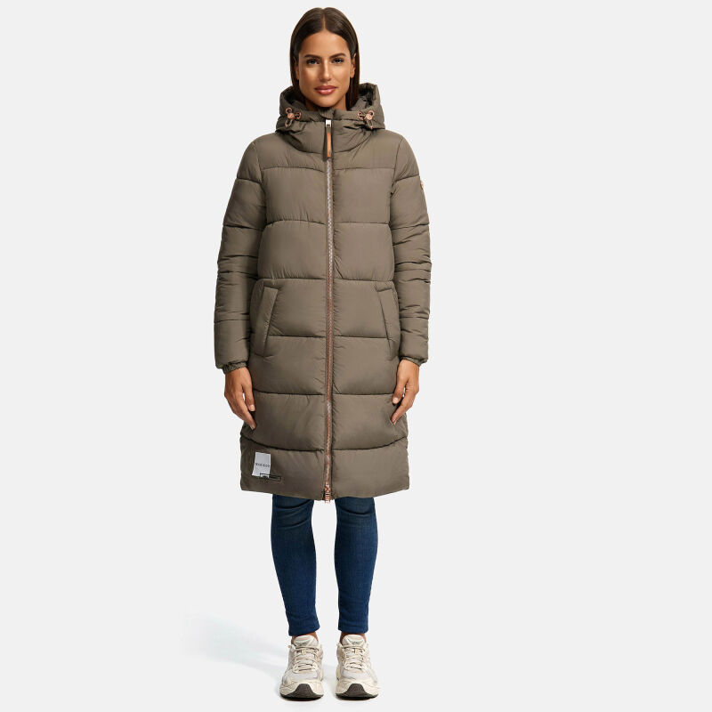 Marikoo Nomadiaa Damen Winterjacke N024 Stone Brown Größe S - Gr. 36