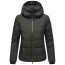 Marikoo Radaa Damen Stepp Jacke N025 Schwarz Größe L - Gr. 40