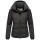 Marikoo Radaa Damen Stepp Jacke N025 Schwarz Größe XL - Gr. 42