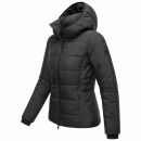 Marikoo Radaa Damen Stepp Jacke N025 Schwarz Größe XXL - Gr. 44