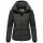 Marikoo Radaa Damen Stepp Jacke N025 Schwarz Größe XXL - Gr. 44
